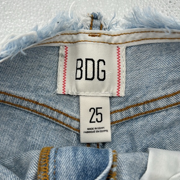 BDG Urban Outfitters Summer Cut Off Shorts no waistband High Rise-Size 25 - Picture 4 of 4